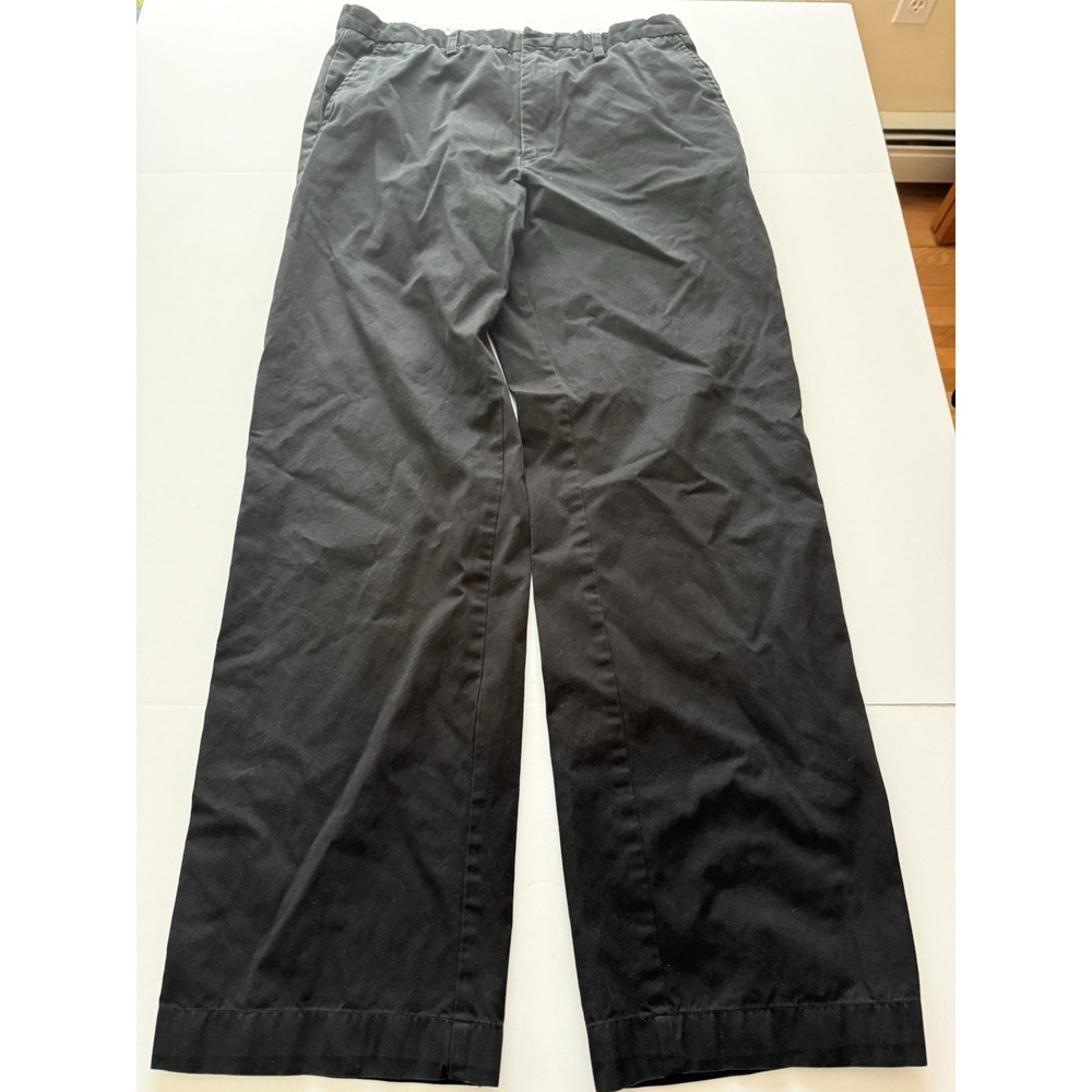Banana Republic Men 36x34 Chino Pants Black 100% Cotton Preppy Straight Leg